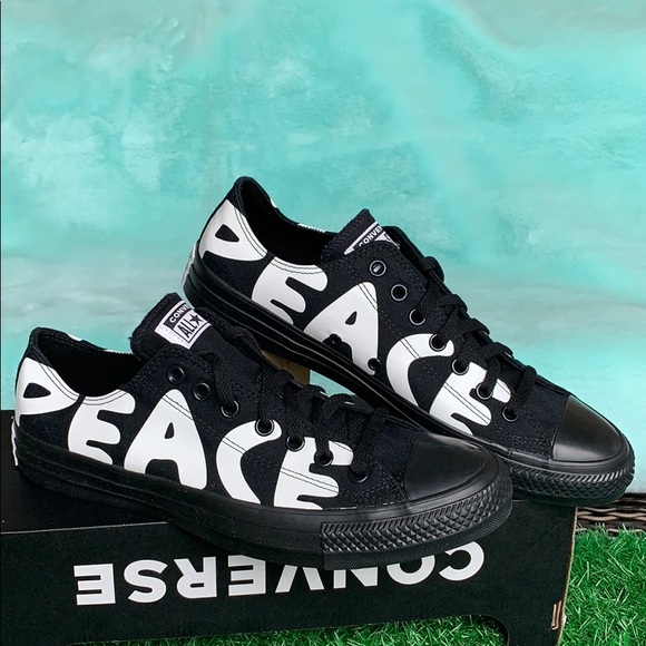 CONVERSE CTAS OX BLACK/WHITE/BLACK MEN’S - Picture 2 of 5